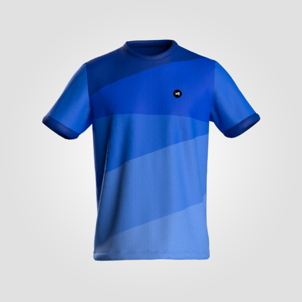 T-shirt de Padel Striped Blue